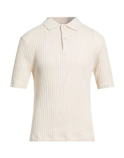 Sandro Man Sweater Cream Size Xl Cotton In White