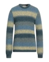 Sandro Man Sweater Light Blue Size L Wool, Alpaca Wool, Polyamide In Blue