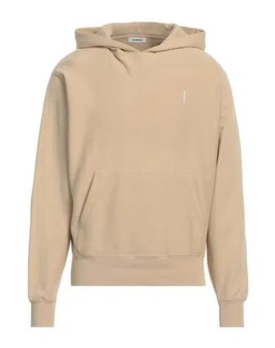 Sandro Man Sweatshirt Beige Size Xl Cotton, Elastane