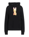 Sandro Man Sweatshirt Black Size Xs Cotton, Elastane In Black