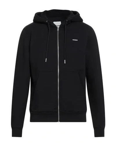Sandro Man Sweatshirt Black Size Xs Cotton