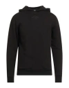 Sandro Man Sweatshirt Navy Size Xs Cotton, Elastane, Polyester In Black