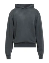 Sandro Man Sweatshirt Charcoal Size M Cotton, Elastane In Gray
