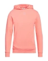 Sandro Man Sweatshirt Coral Size Xl Cotton, Elastane In Red