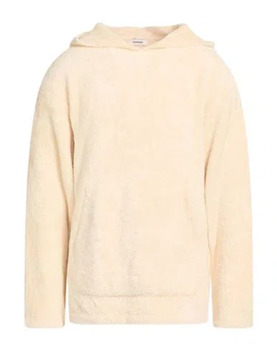 Sandro Man Sweatshirt Cream Size L Cotton, Polyamide In Neutral