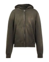 Sandro Man Sweatshirt Dark Green Size Xl Cotton