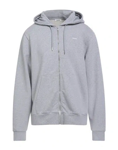 Sandro Man Sweatshirt Grey Size Xl Cotton, Elastane, Polyester In Gray