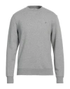 Sandro Man Sweatshirt Grey Size Xs Cotton, Elastane In Grey