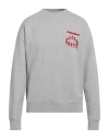 Sandro Man Sweatshirt Light Grey Size Xl Cotton, Elastane In Grey