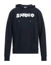 Sandro Man Sweatshirt Midnight Blue Size Xs Cotton, Elastane, Acrylic, Wool