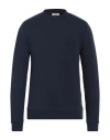 Sandro Man Sweatshirt Navy Size Xl Cotton, Elastane In Navy