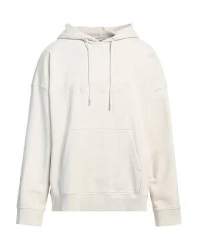Sandro Man Sweatshirt Off White Size Xs Cotton, Elastane