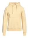 Sandro Man Sweatshirt Pastel Yellow Size S Cotton, Elastane