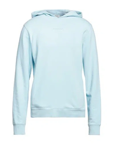 Sandro Man Sweatshirt Sky Blue Size S Cotton, Elastane