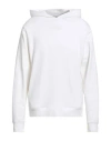 Sandro Man Sweatshirt White Size Xl Cotton, Elastane In White