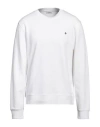 Sandro Man Sweatshirt White Size S Cotton, Elastane In White