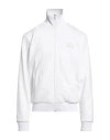 Sandro Man Sweatshirt White Size Xl Polyester, Cotton, Elastane In White