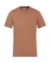 Sandro Cross Cotton T-shirt In Beige