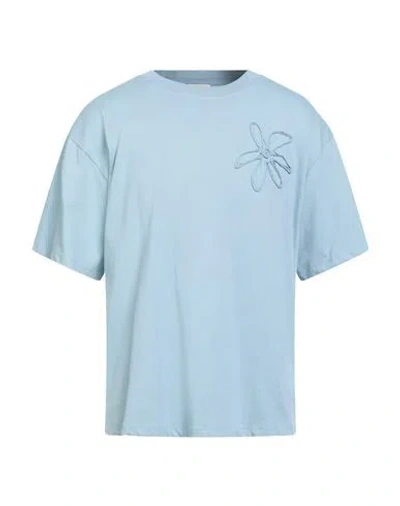 Sandro Man T-shirt Light Blue Size Xxl Cotton