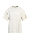 Sandro Man T-shirt Light Grey Size Xl Cotton, Elastane