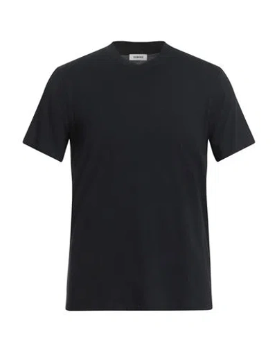 Sandro Man T-shirt Midnight Blue Size L Cotton