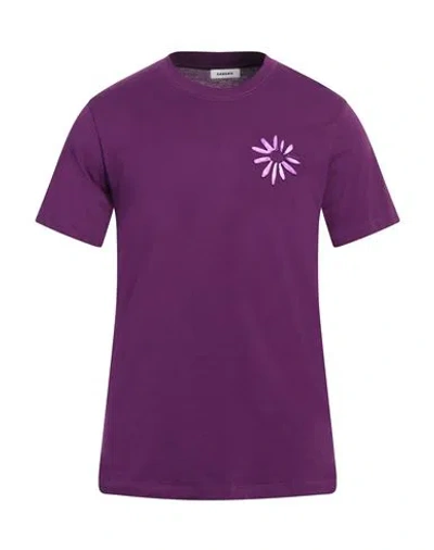 Sandro Man T-shirt Purple Size Xl Cotton