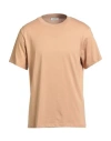 Sandro Man T-shirt Sand Size Xl Cotton In Neutral