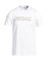 Sandro Man T-shirt White Size M Cotton, Elastane