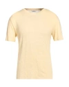 Sandro Man T-shirt Yellow Size Xl Linen