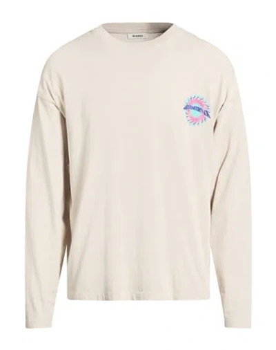 Sandro Man T-shirt Beige Size M Cotton In Neutral