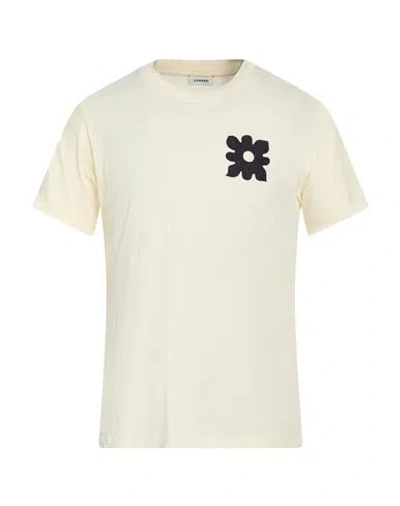 Sandro Man T-shirt Cream Size Xl Cotton In White