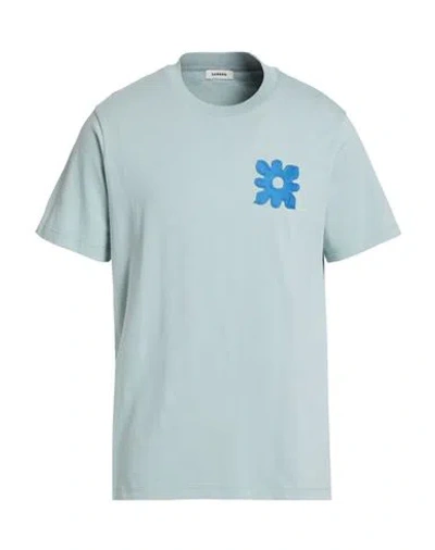 Sandro Man T-shirt Sky Blue Size Xl Cotton