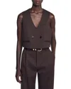 Sandro Paris Striped Waistcoat In Brown