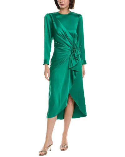 Sandro Maxi Dress In Green