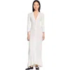 Sandro Beaded Maxi Dress In Ecru