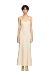 Sandro Maxi Dress With Straps In Ecru