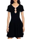 Sandro Megane Embellished Mini Dress In Black