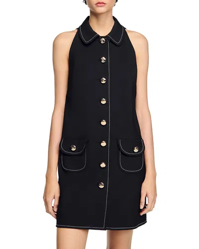 SANDRO PETER PAN COLLAR DRESS