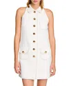 Sandro Melodie Peter Pan Collar Dress In Ecru
