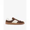 SANDRO SANDRO MEN'S BRUNS LOGO-PRINT LEATHER AND MESH LOW-TOP TRAINERS