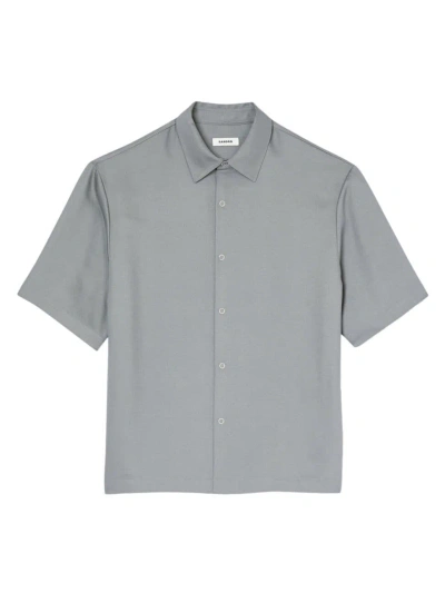 Sandro Men's Button Front Shirt In Grey