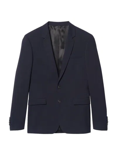 Sandro Men's Classic Wool Suit Jacket In Navy Blue