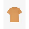 Sandro Men's Jaunes / Oranges Logo-embroidered Cotton T-shirt