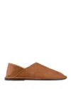 Sandro Grained Leather Slippers