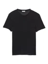 Sandro Pablo Solid Knit Tee In Black