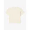 Sandro Mens Naturels Floral-motif Relaxed-fit Cotton T-shirt