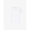 Sandro Mens Naturels Logo-embroidered Regular-fit Cotton T-shirt