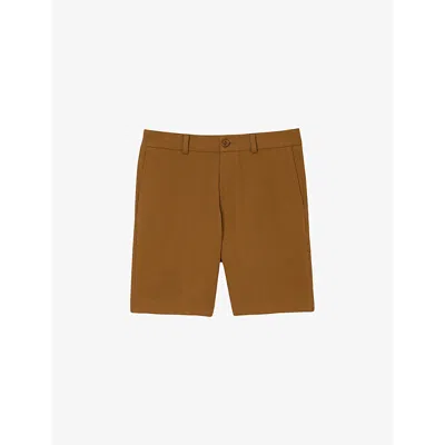Sandro Mens Naturels Regular-fit Side-pocket Cotton Shorts