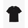 Sandro Cotton T-shirt With Logo In Noir / Gris