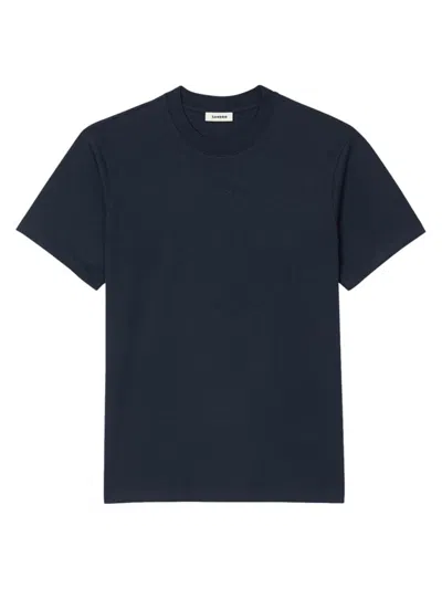 Sandro Men's Short-sleeved T-shirt In Navy Blue